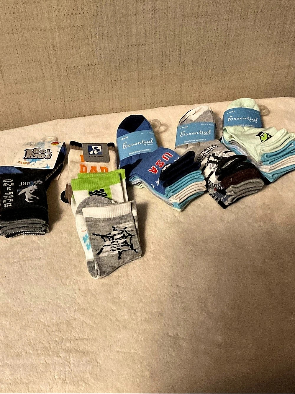Essential by Panda Infant Boys' Socks 12-24 Months NWT